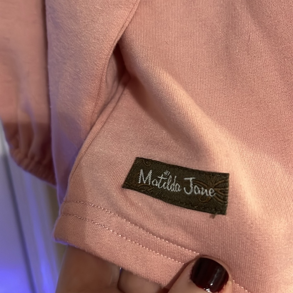 MATILDA JANE Lets Go Together Blushing Pink Floral Detail Sweatshirt,Medium,GUC. - Picture 9 of 13